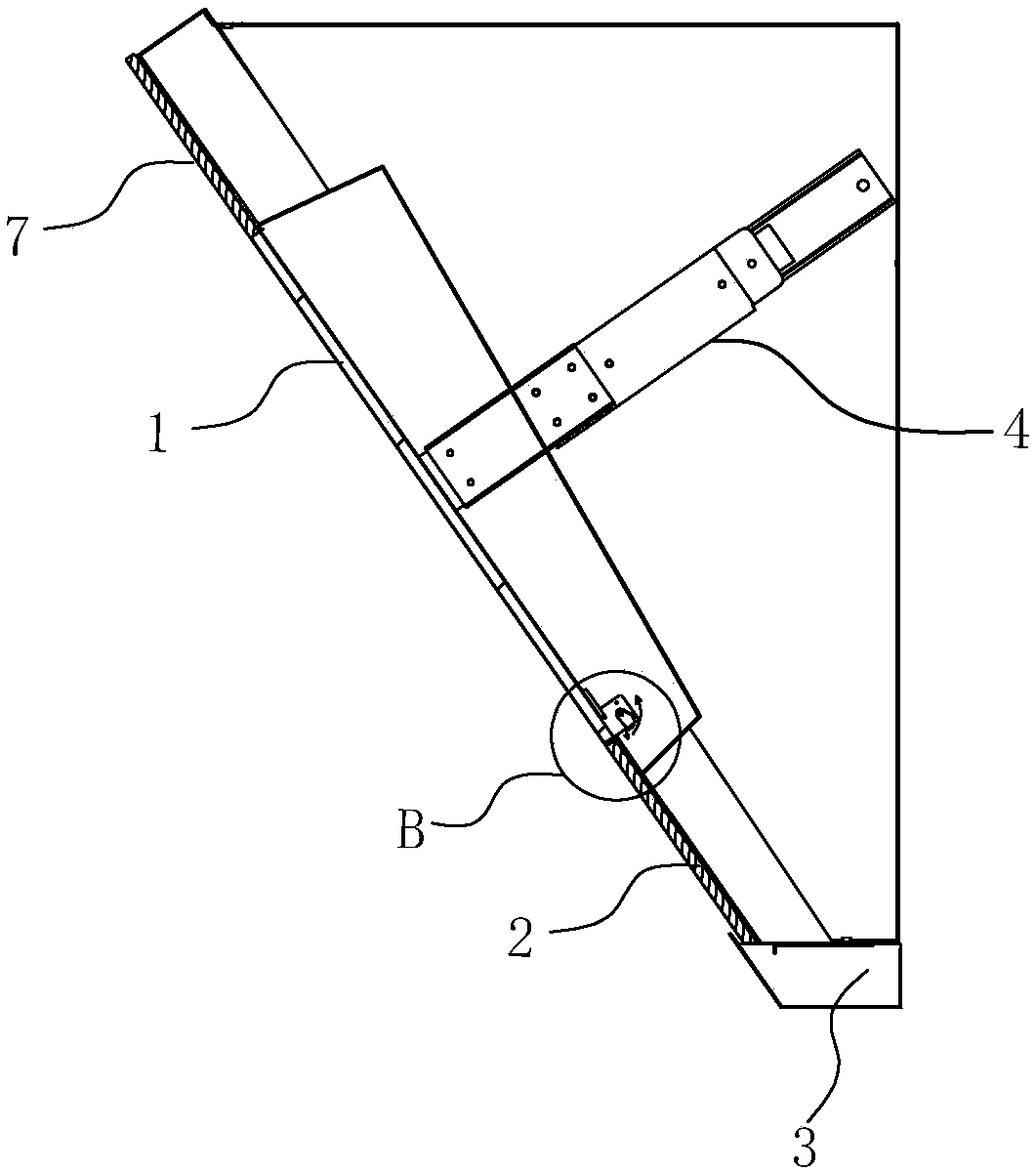 Oil-collecting and oil-discharging device for smoke deflector of near-suction type range hood