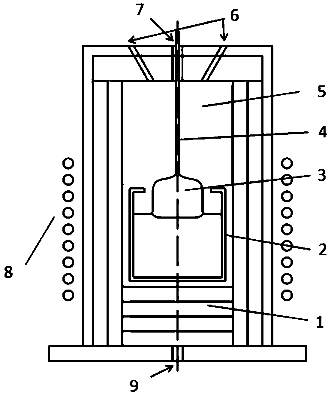 Pulling method crystal growth furnace