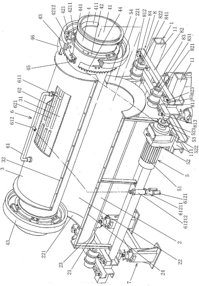 Rapid forced cooling furnace device for electronic powder materials