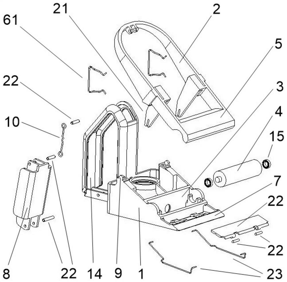 Bill pasting device