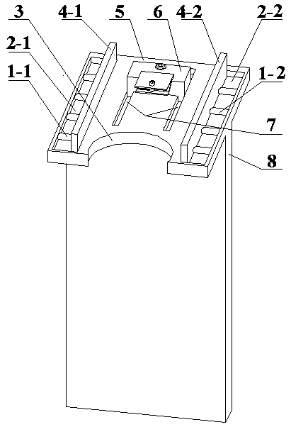 A station adjustable fixture device for imprinting T-joint workpieces