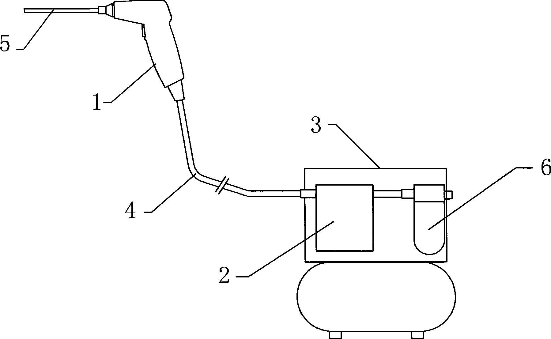 Ion cleaning gun for eliminating electricity and dust