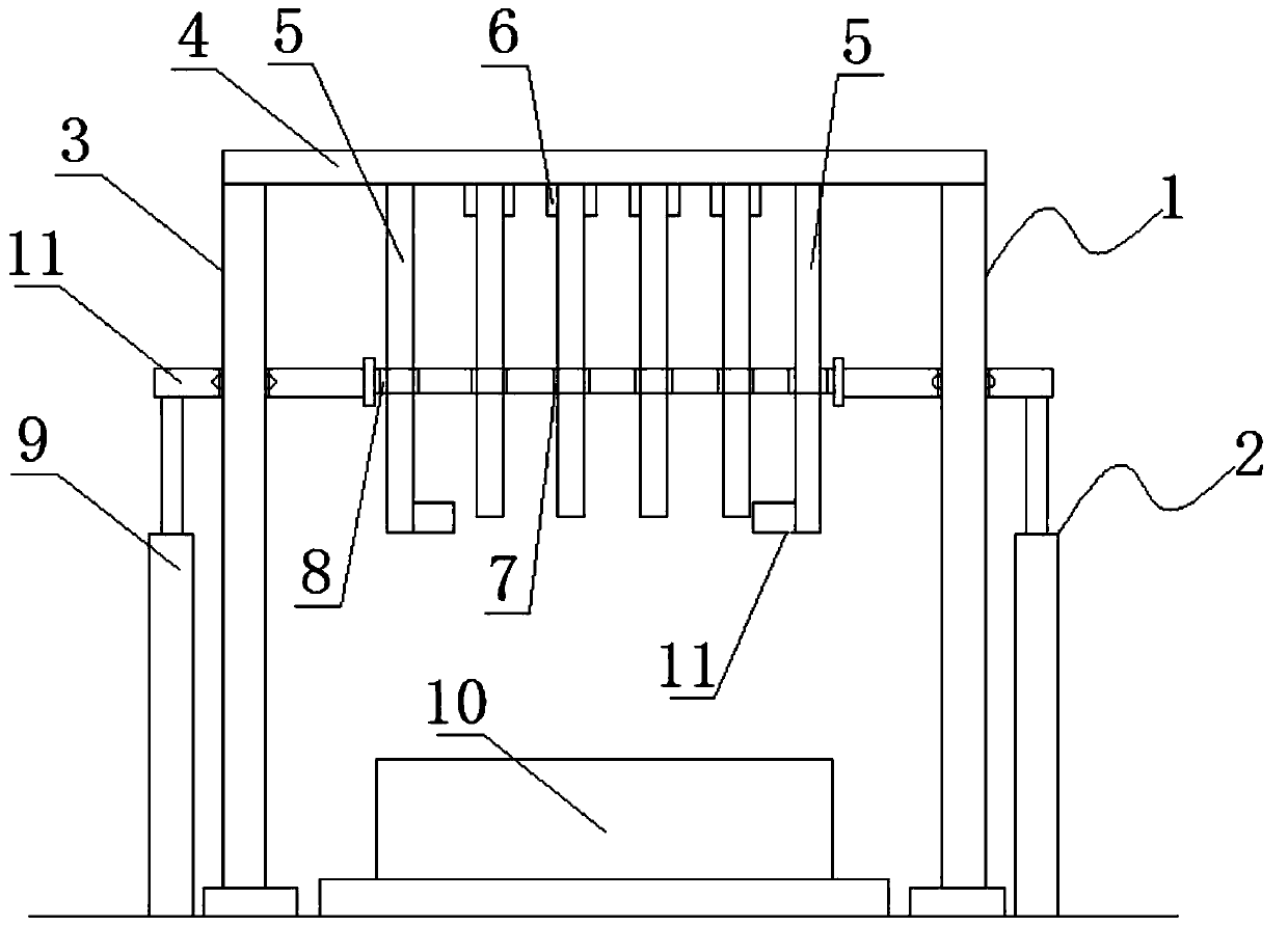 Device for cleaning magnetic rods