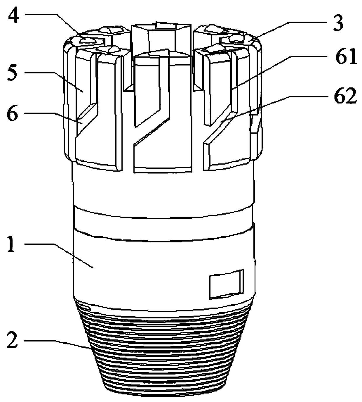 Drill bit for ultra-high rotating speed drilling of deep hard stratum