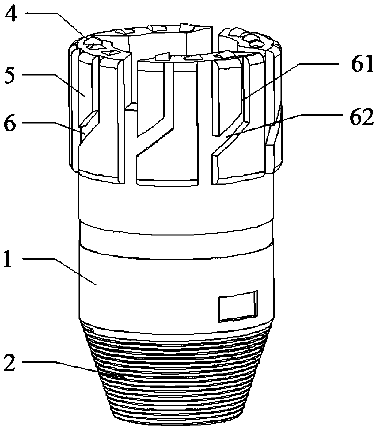 Drill bit for ultra-high rotating speed drilling of deep hard stratum