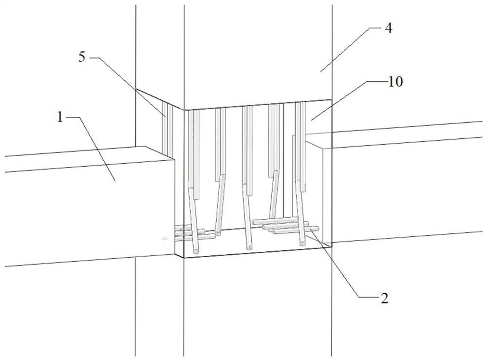 Fabricated beam-column connecting joint and construction method thereof