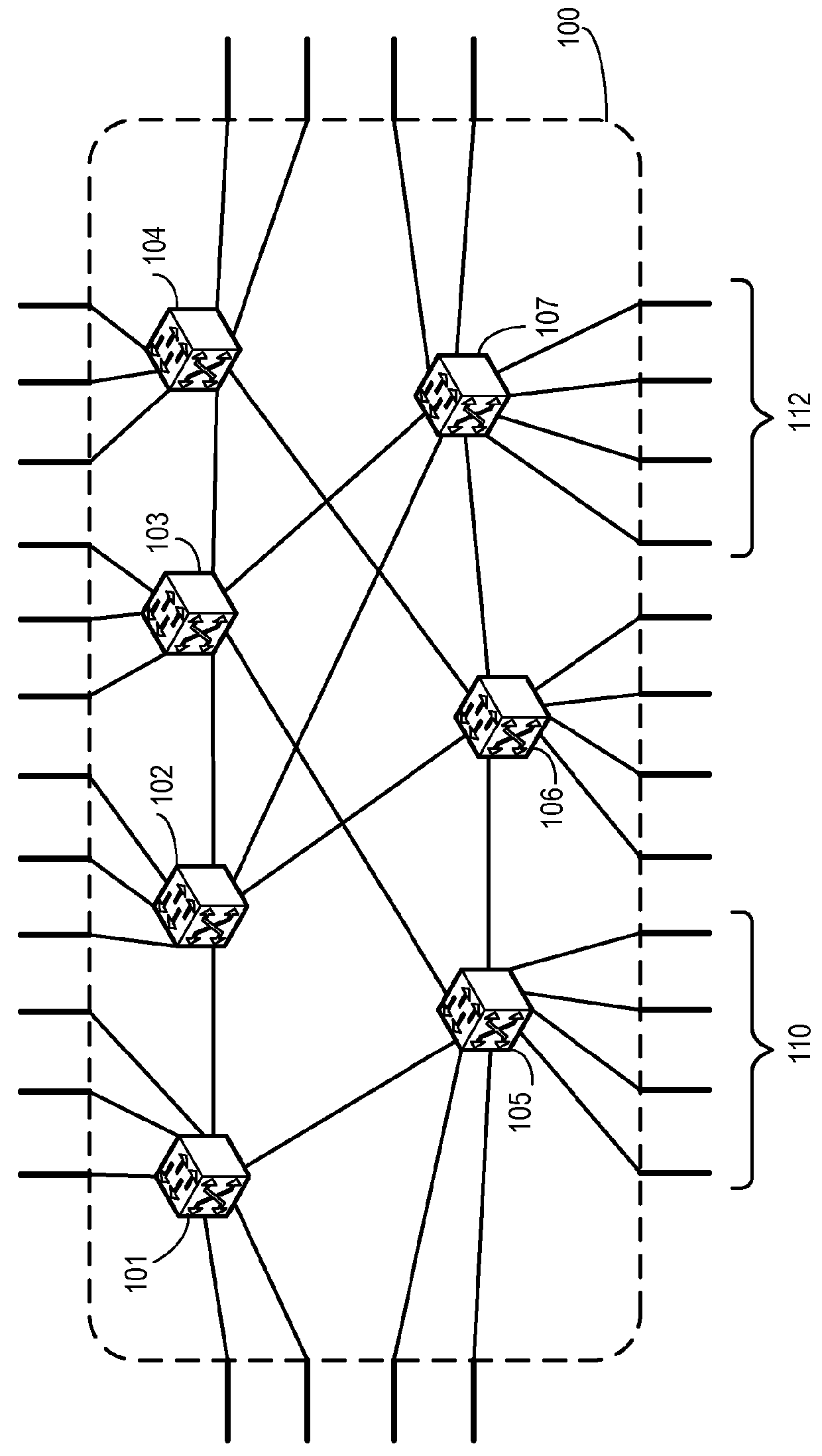 Traffic management for virtual cluster switching