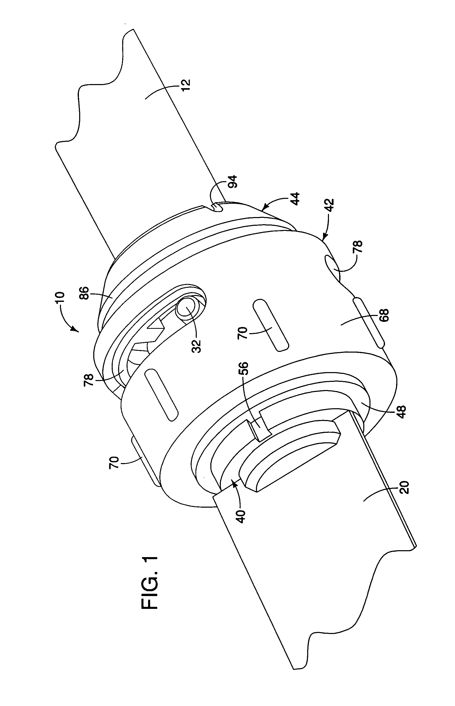 Clamping apparatus for a reciprocating tool