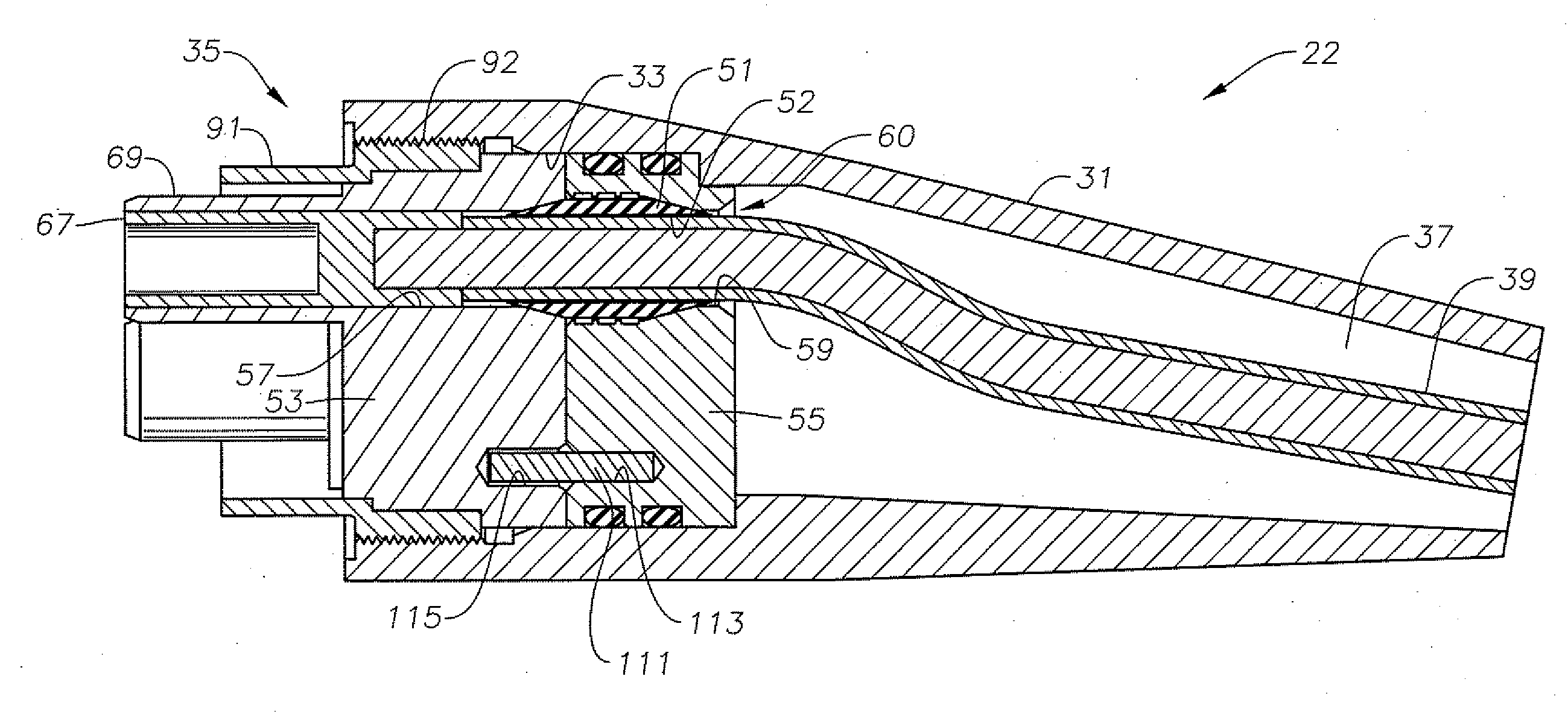 Apparatus and methods of sealing and fastening pothead to power cable