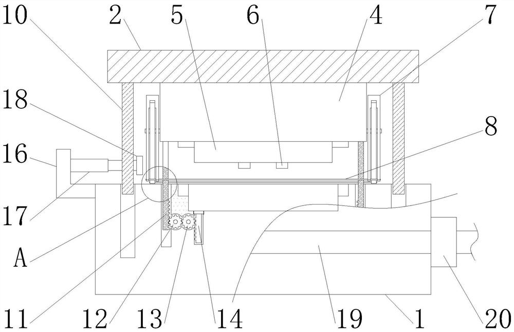 A preparation device for communication cable joint protection box