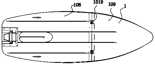 Butted combined powered surfboard