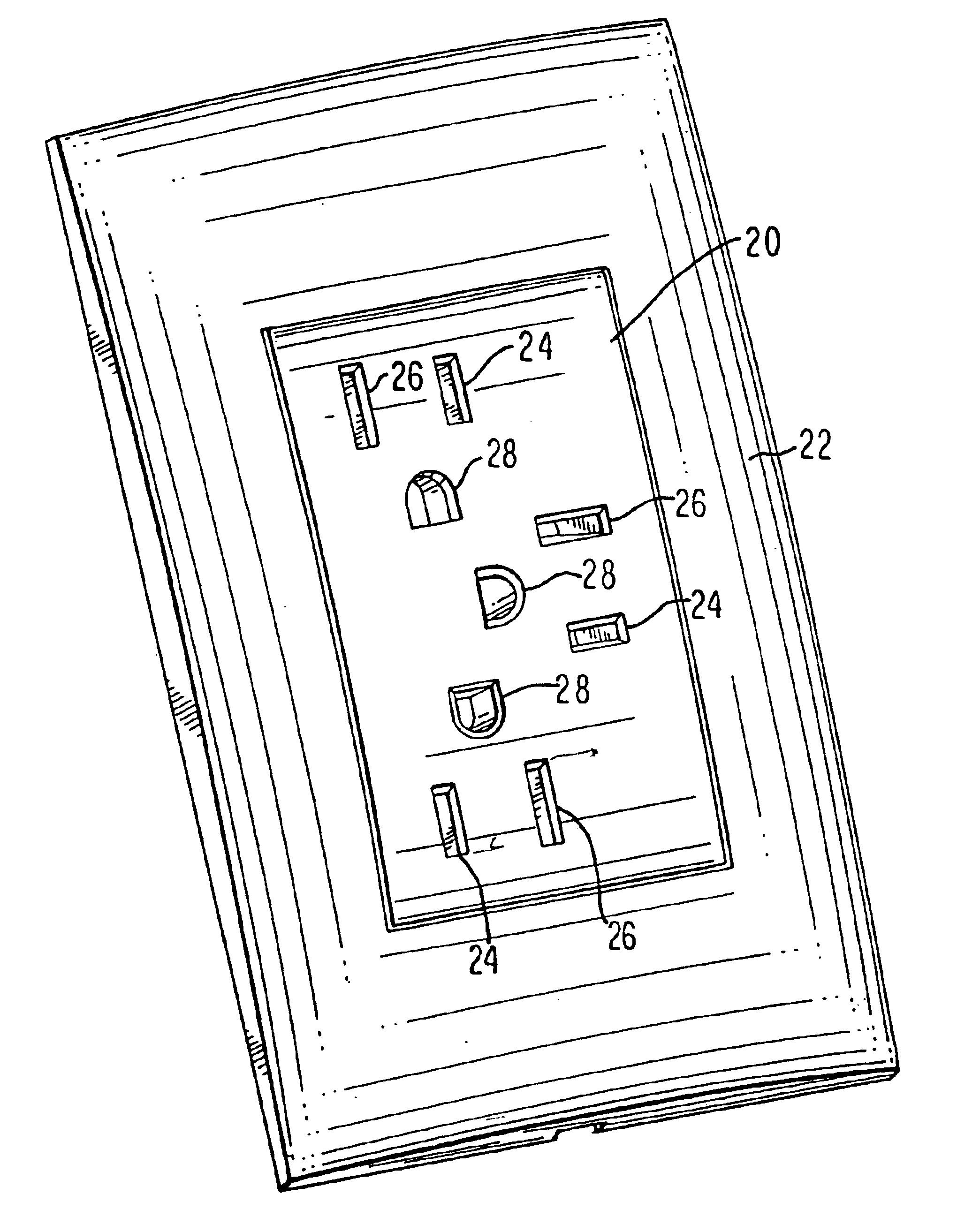 Triplex receptacle