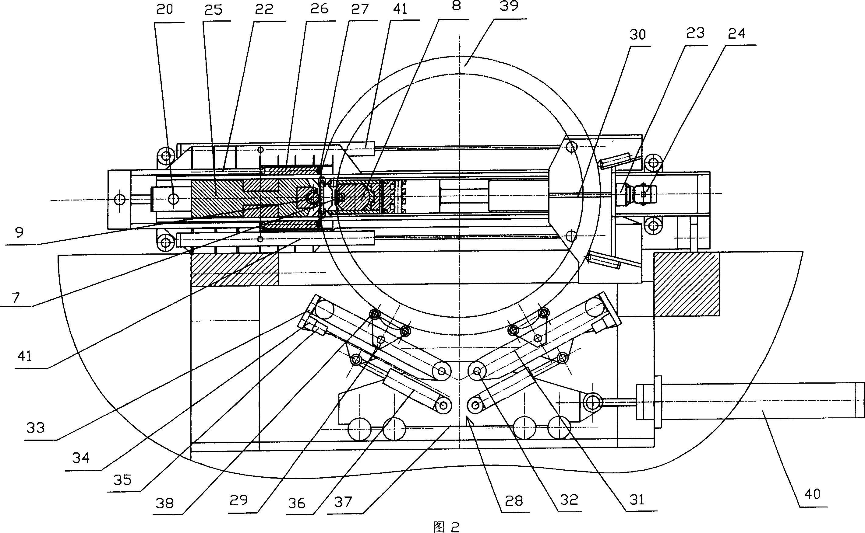 Semi-sank large precise ring rolling machine