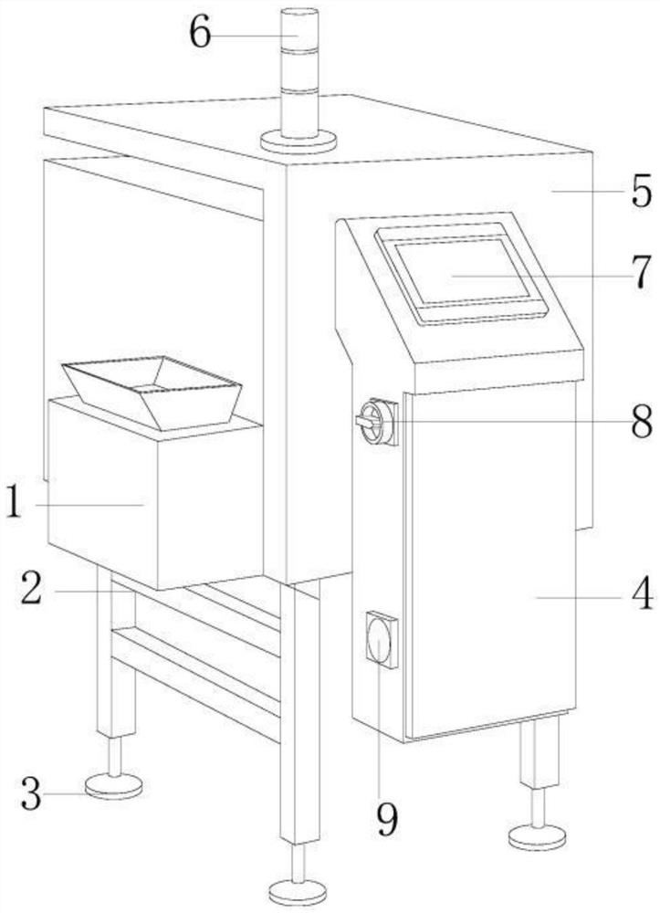 An automatic sorting machine for battery cases of instruments