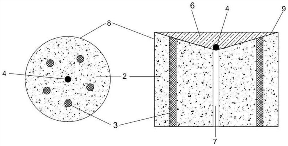 Disposable degradable soilless culture substrate body and preparation method thereof