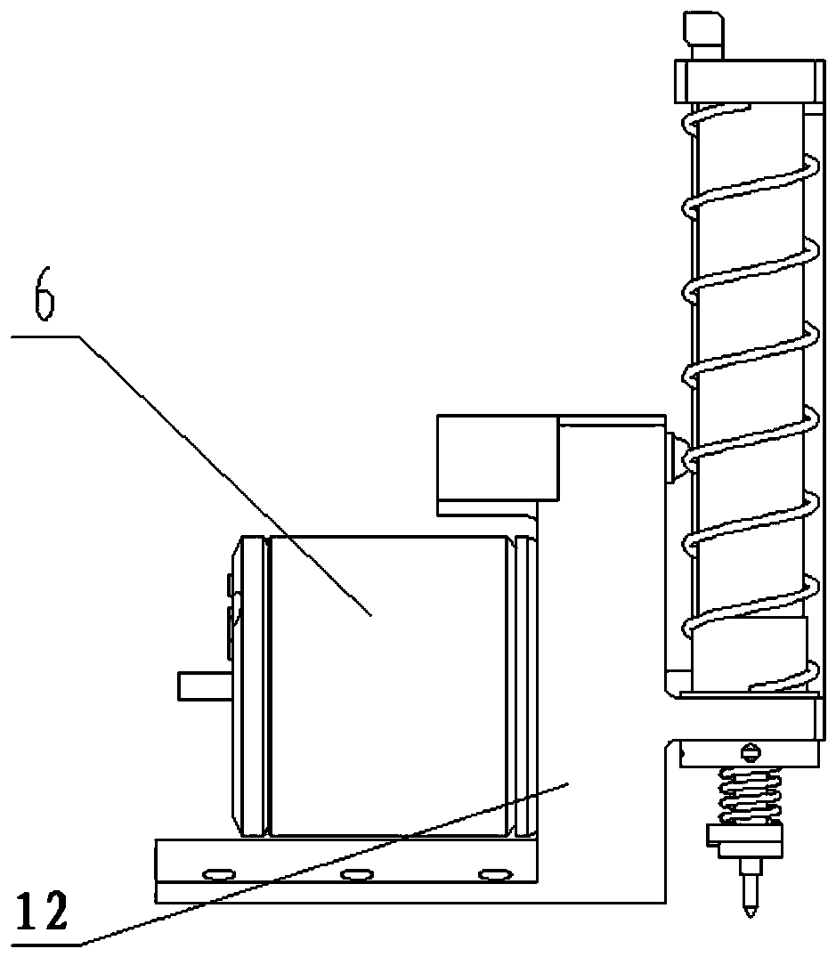 A vertical locking separation recovery mechanism