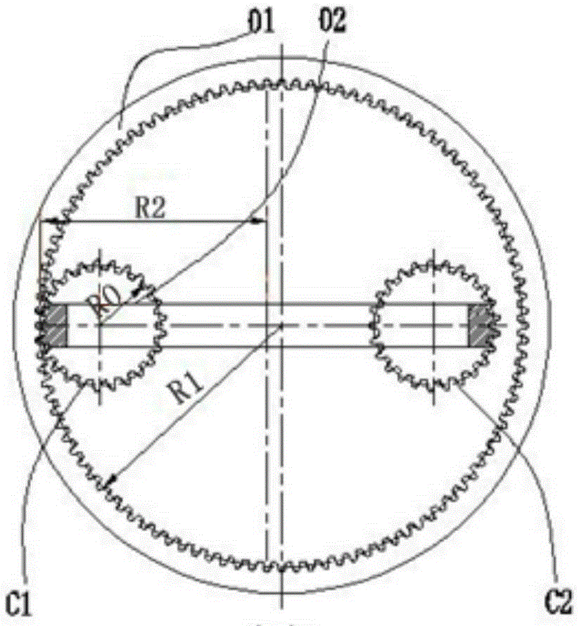 Method and device for machining internal gear tooth profile by using drum-shaped worm tool