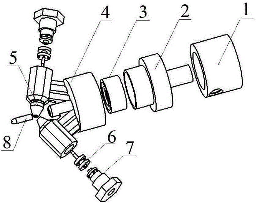 Secondary atomization two-phase flow nozzle