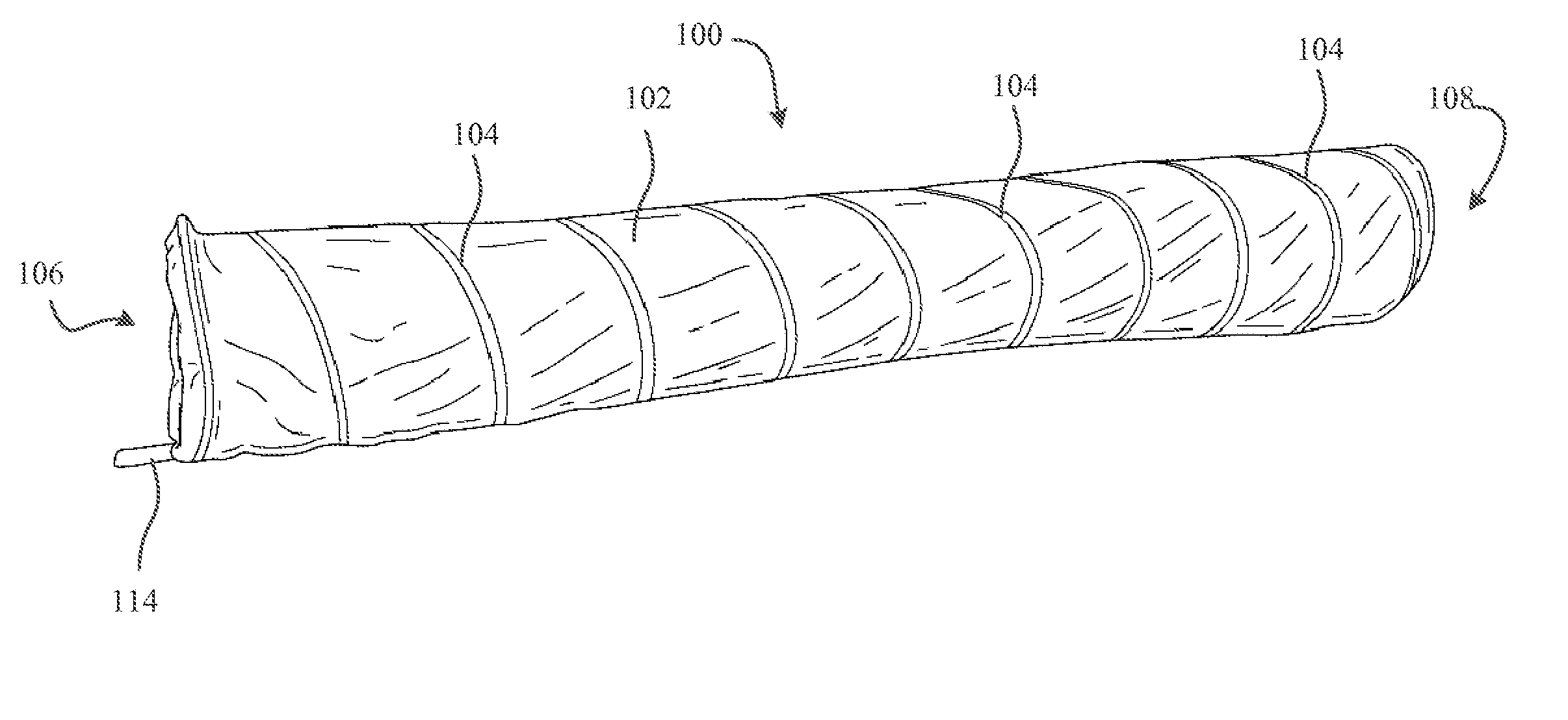 Longitudinal scoops for rolling stability