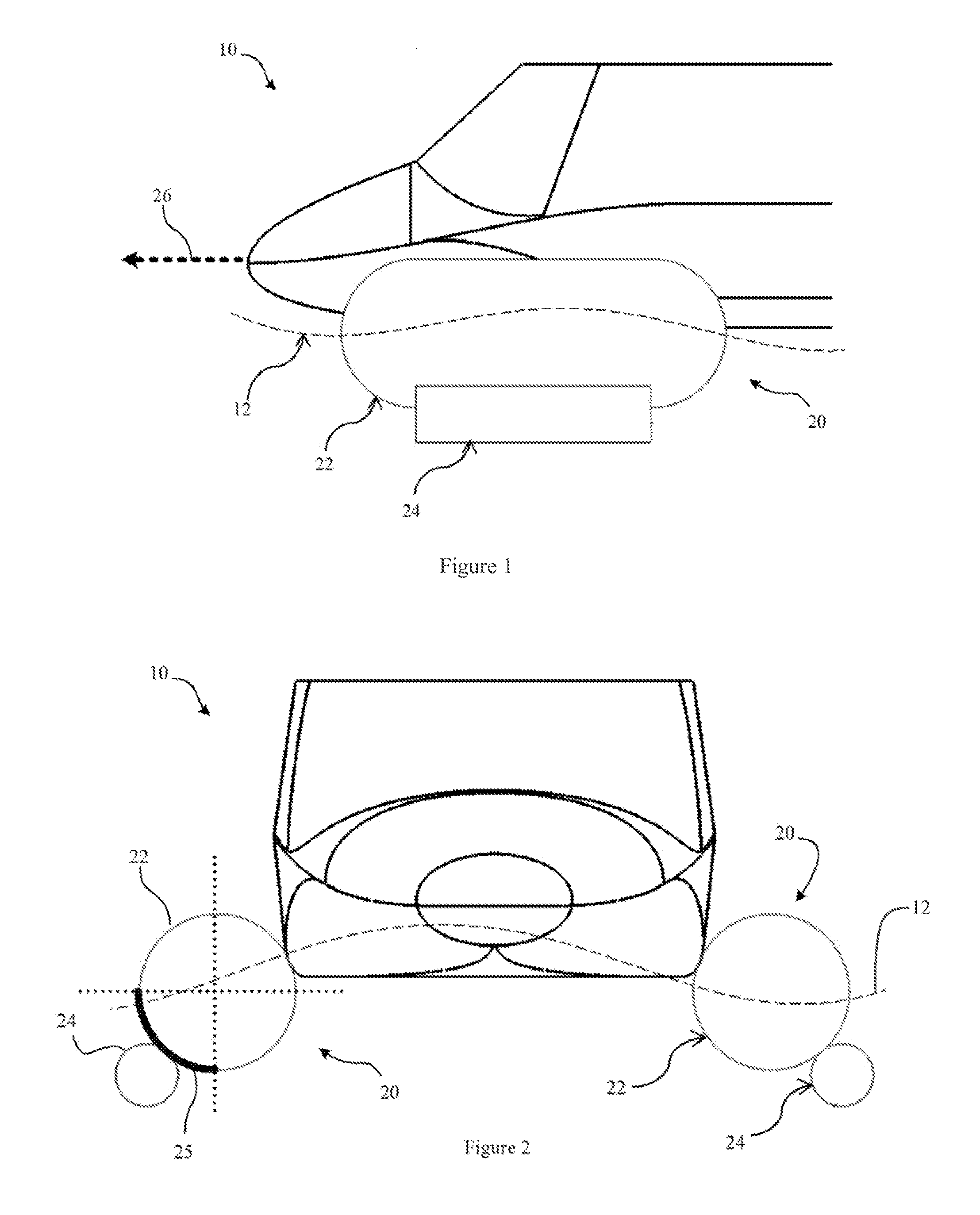 Longitudinal scoops for rolling stability