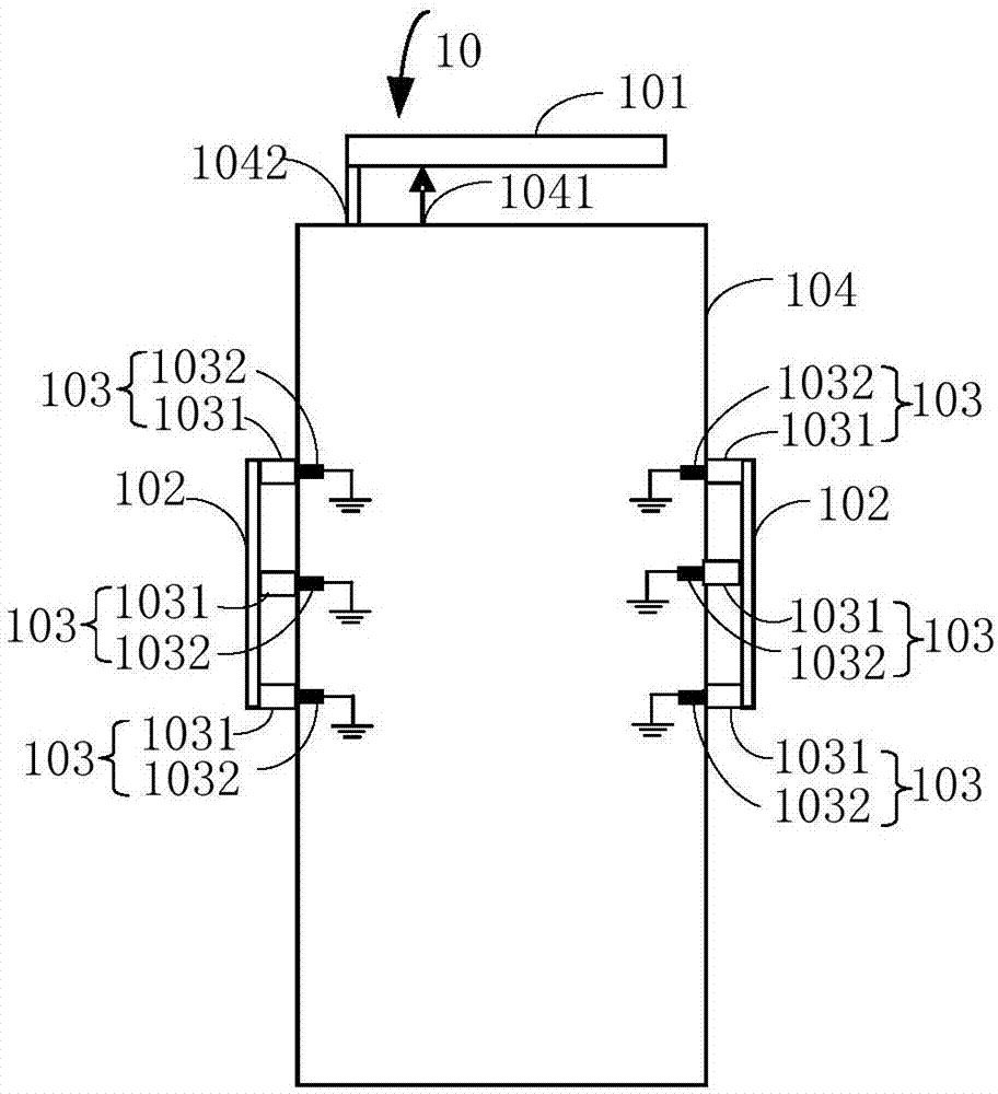 Wave beam direction adjustment circuit and method and electronic equipment