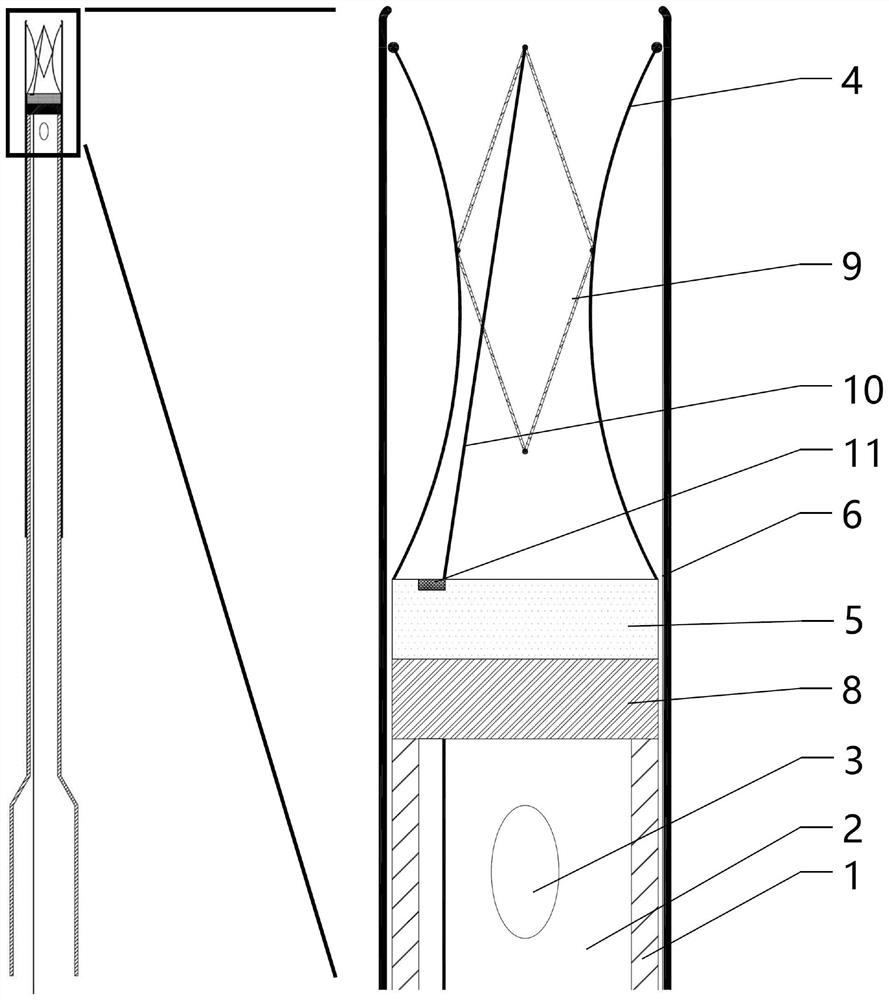 Non-bag leakage-proof indwelling catheter as well as manufacturing method and application thereof