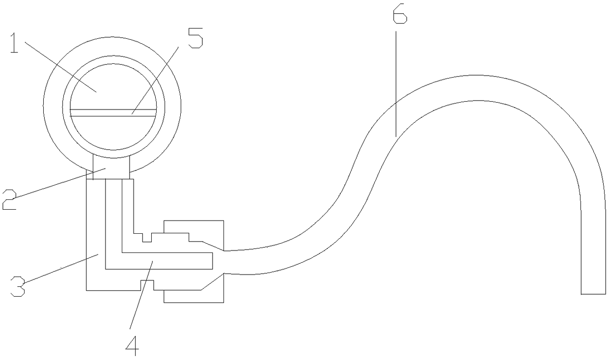 Lubricating oil pump oil-sucking pipe structure of numerically controlled machine tool