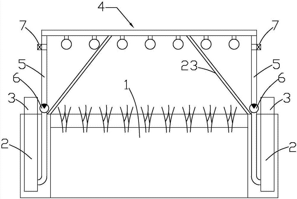 Automatic drug spraying device for Zizania aquatic planting and method