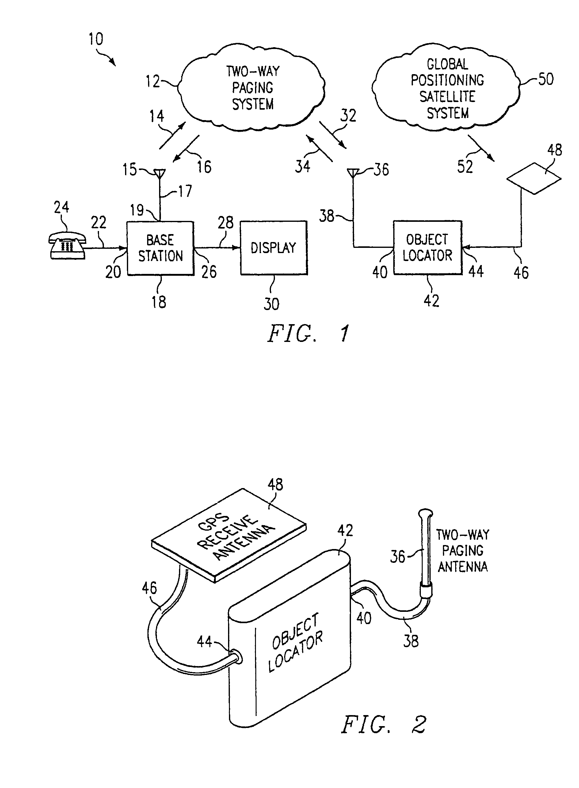 Portable position determining device