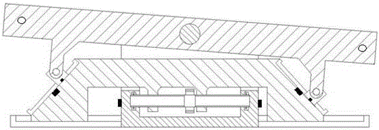 Operating platform used for mechanical equipment and having adjustable angle