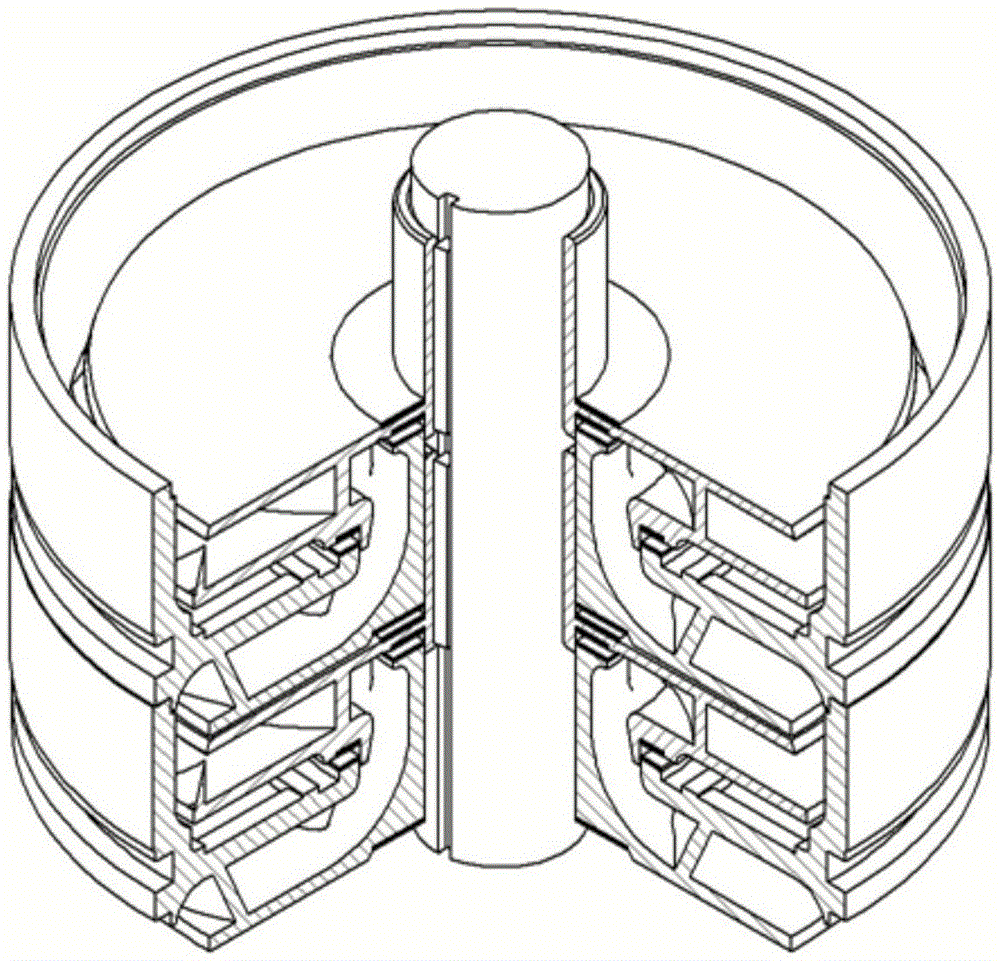 An automatic floating lubrication type high-lift multi-stage pump