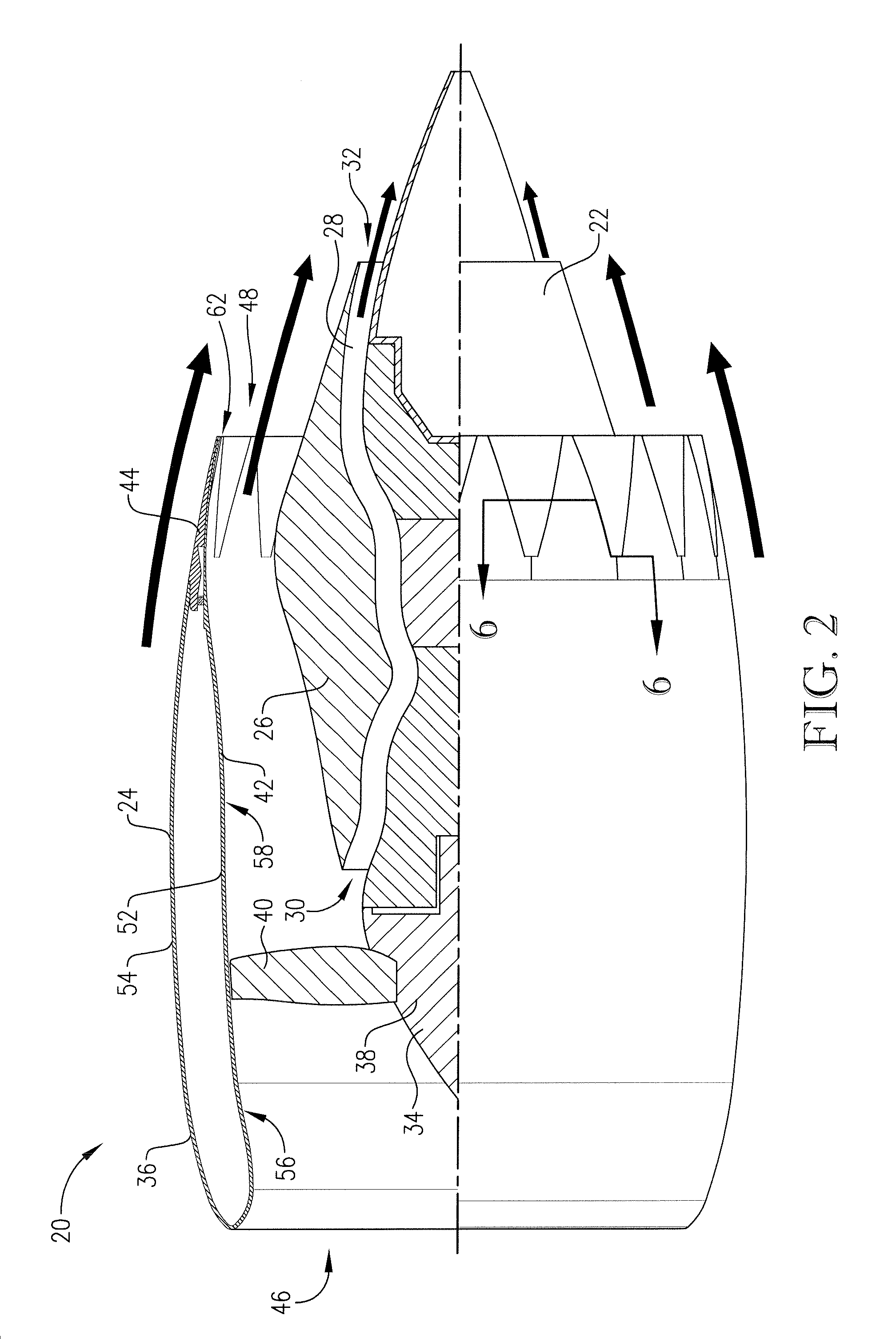 Dilating fan duct nozzle