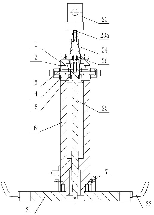 Electric steering gear torsion bar press-fitting tool