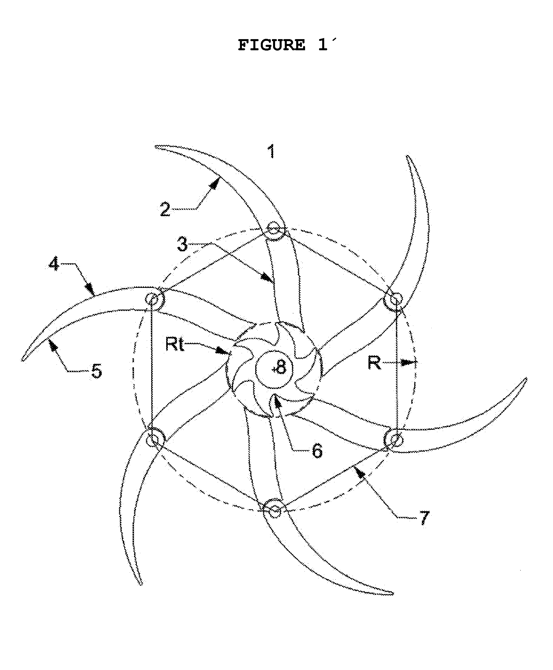 Vertical axis wind and hydraulic turbine with flow control