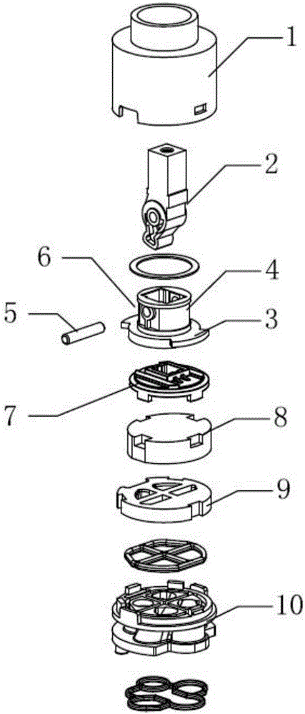 Pulling bar controlled type dual-linkage freeze-prevention ceramic valve