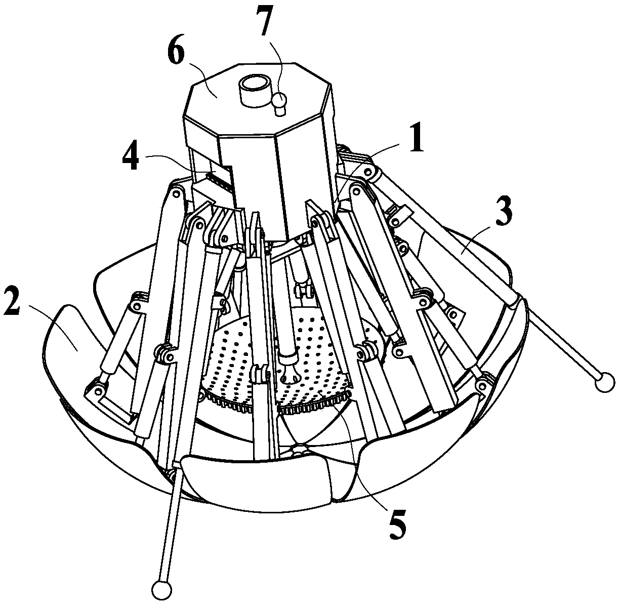 A small seven-picking robot for paddy fields