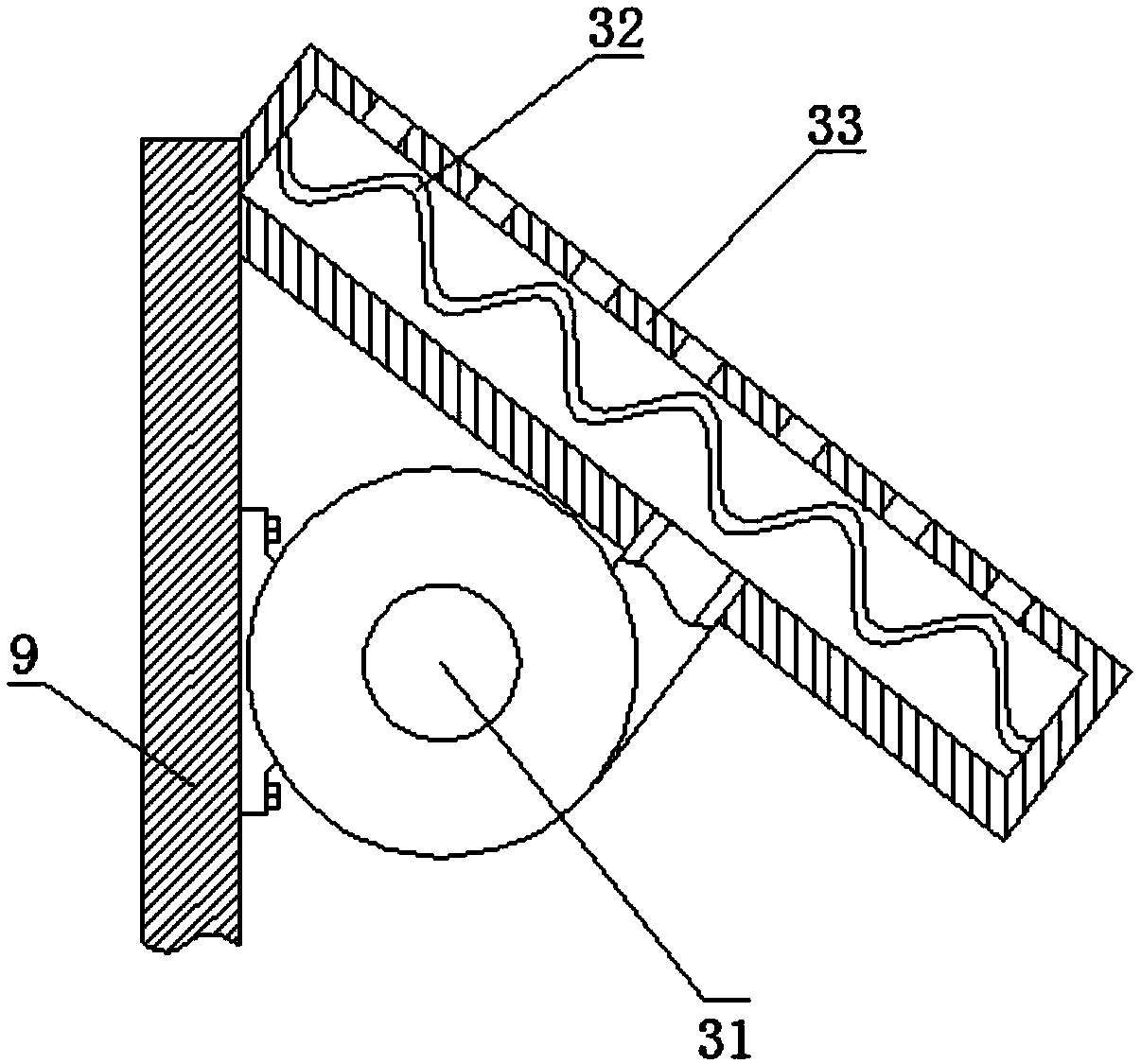 New energy straw recovering and processing device