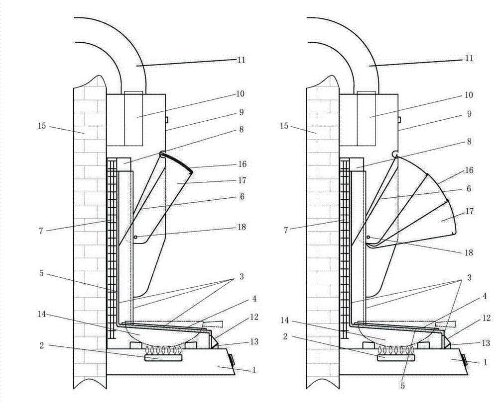 Range hood and stove all-in-one machine