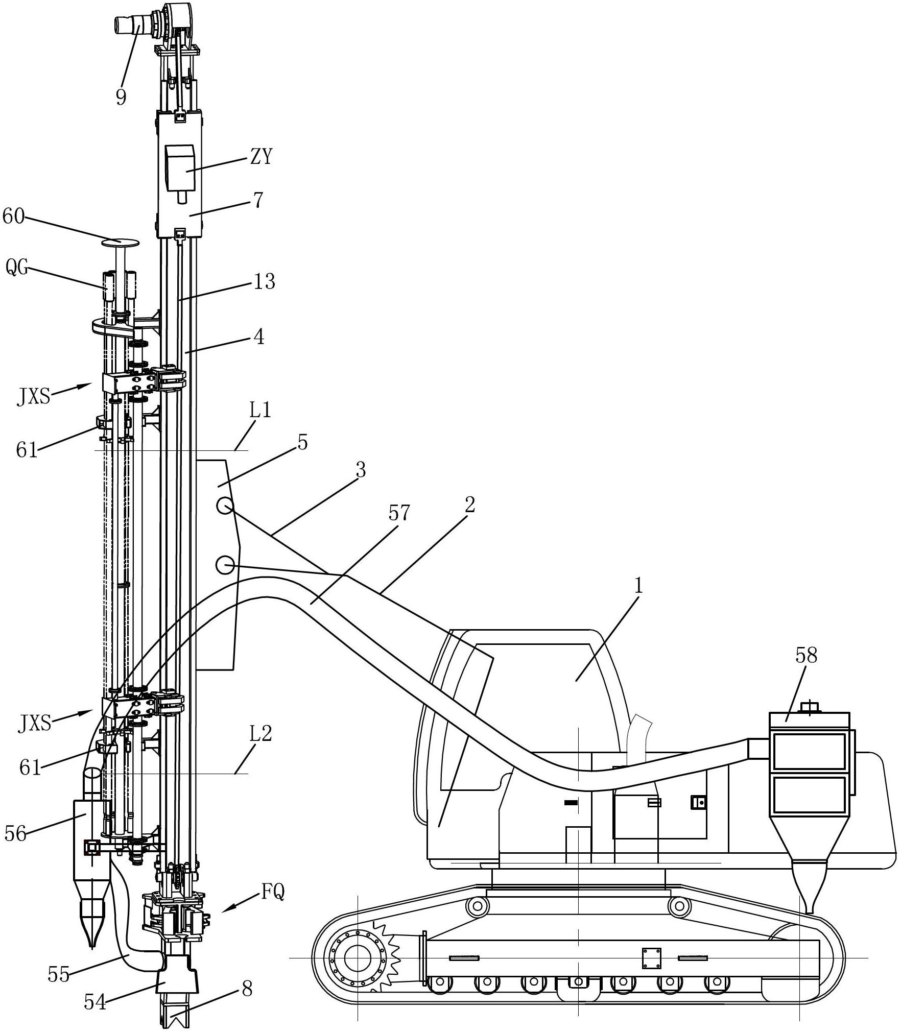 Multifunctional engineering machinery based on excavator platform