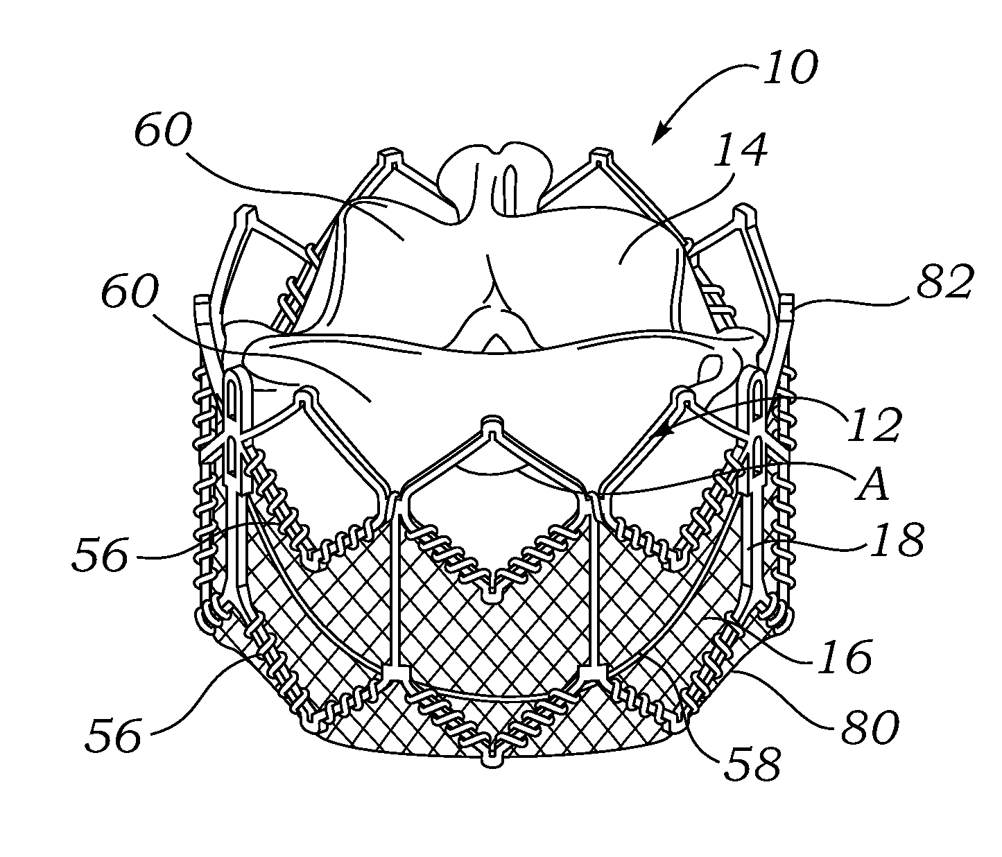 Low profile transcatheter heart valve