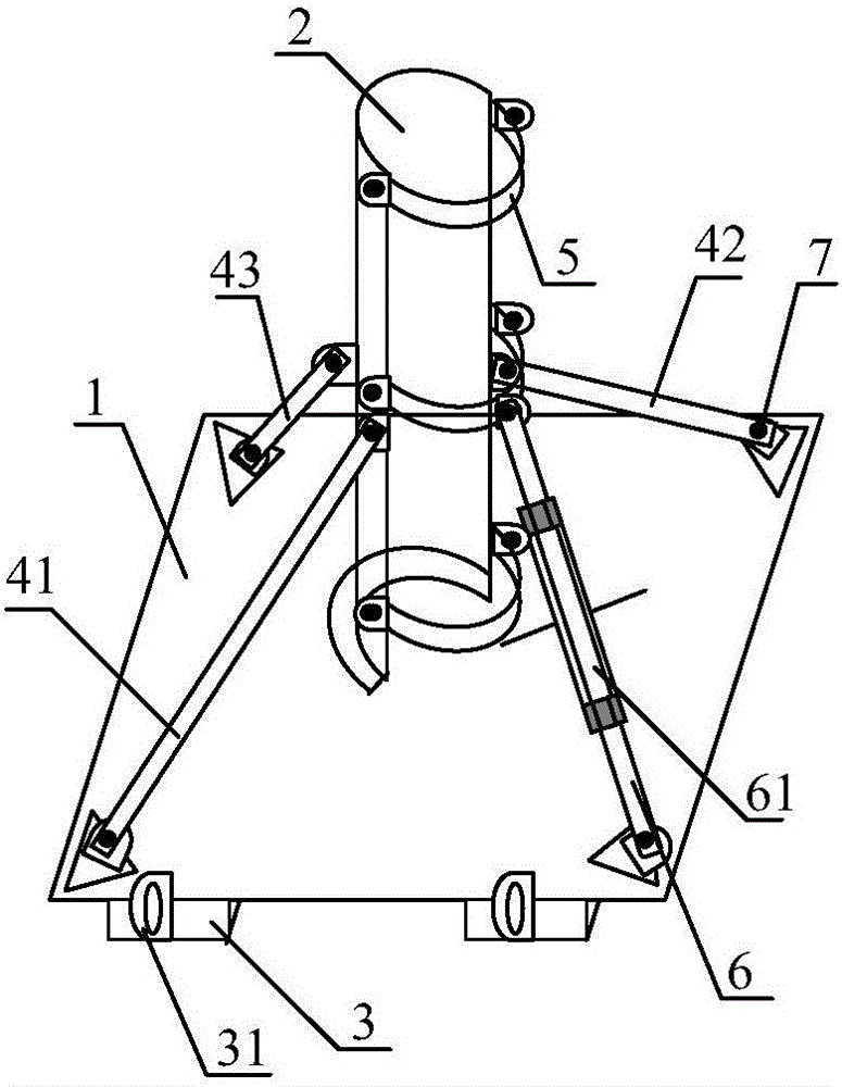 Telegraph pole base