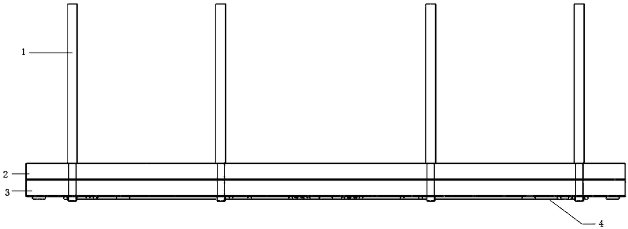 A dual broadband dual circular polarization measuring antenna