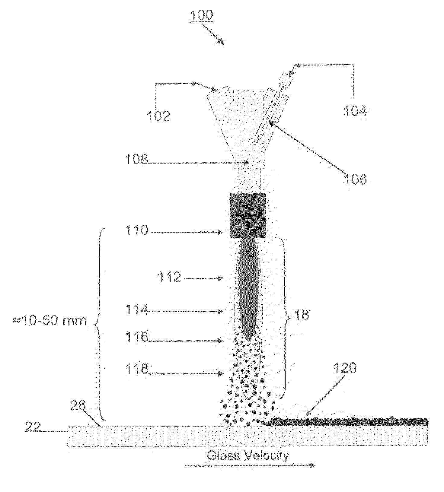 Combustion deposition burner and/or related methods