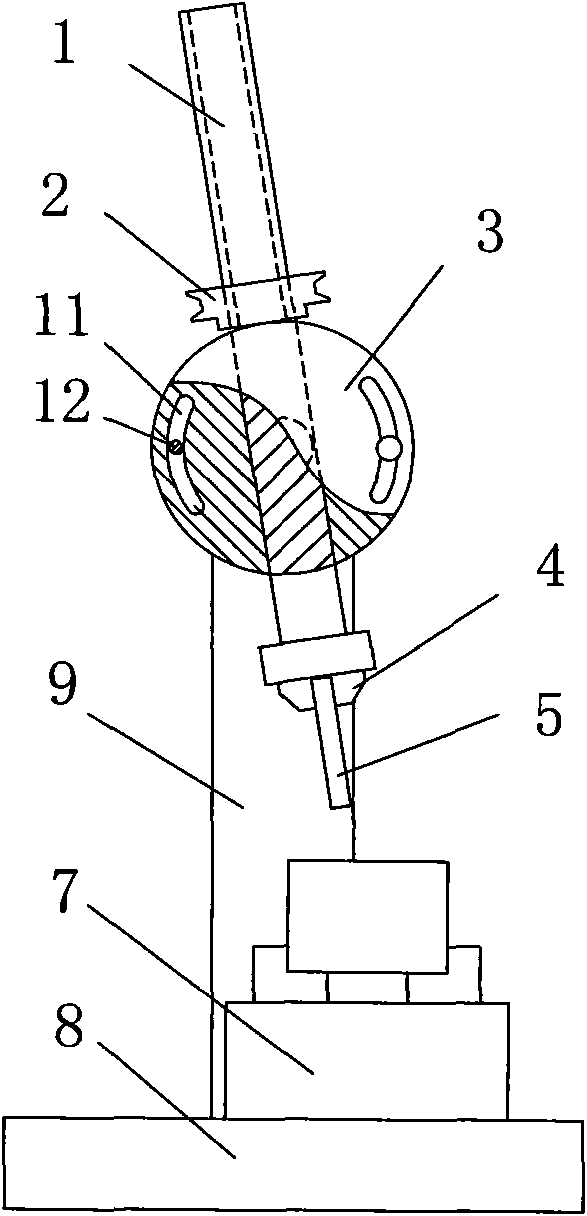 Electric spark punching machine capable of punching conical holes