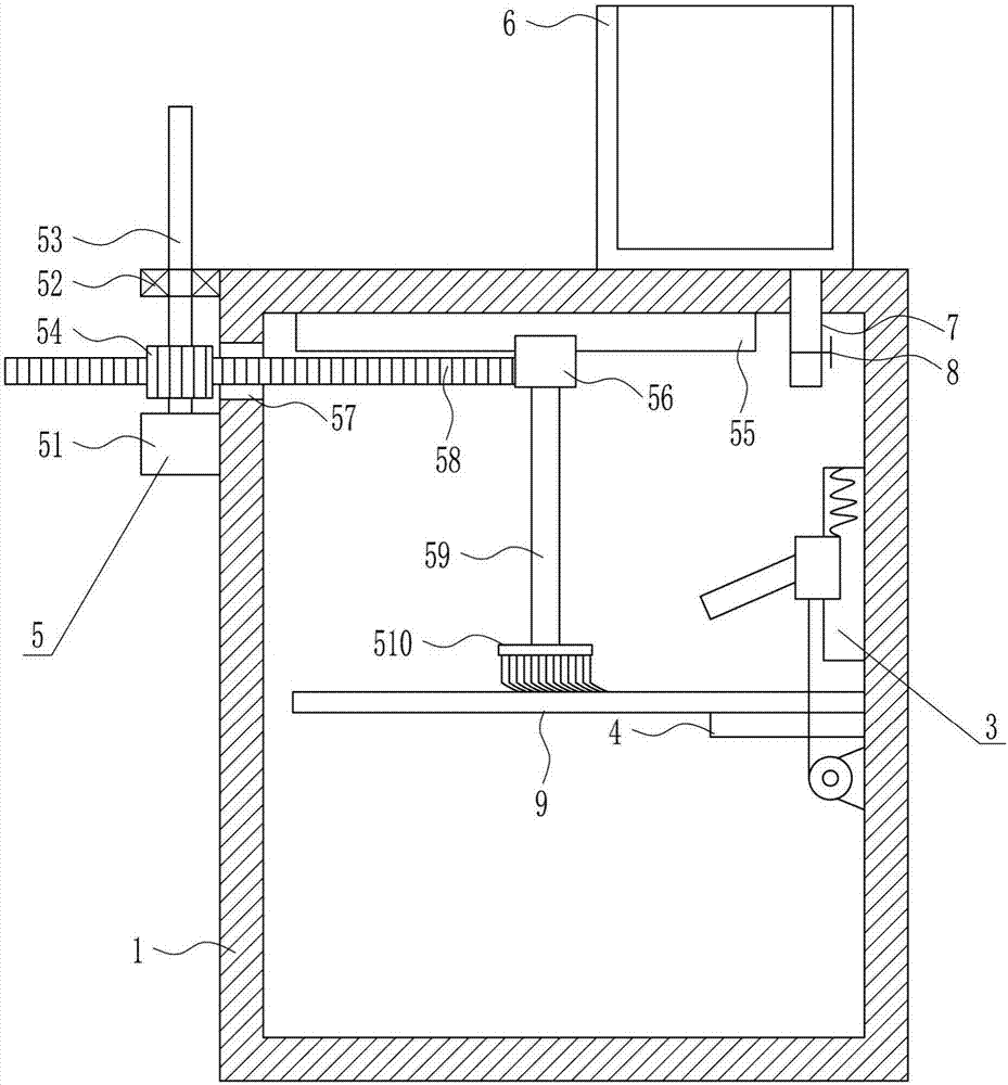 Quick cleaning device for testing equipment