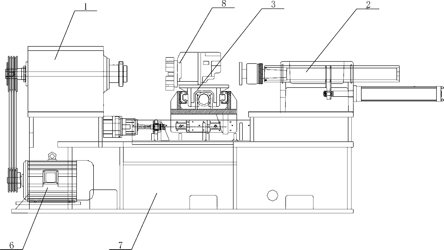 Numerical control metal spinning machine and software operating method thereof