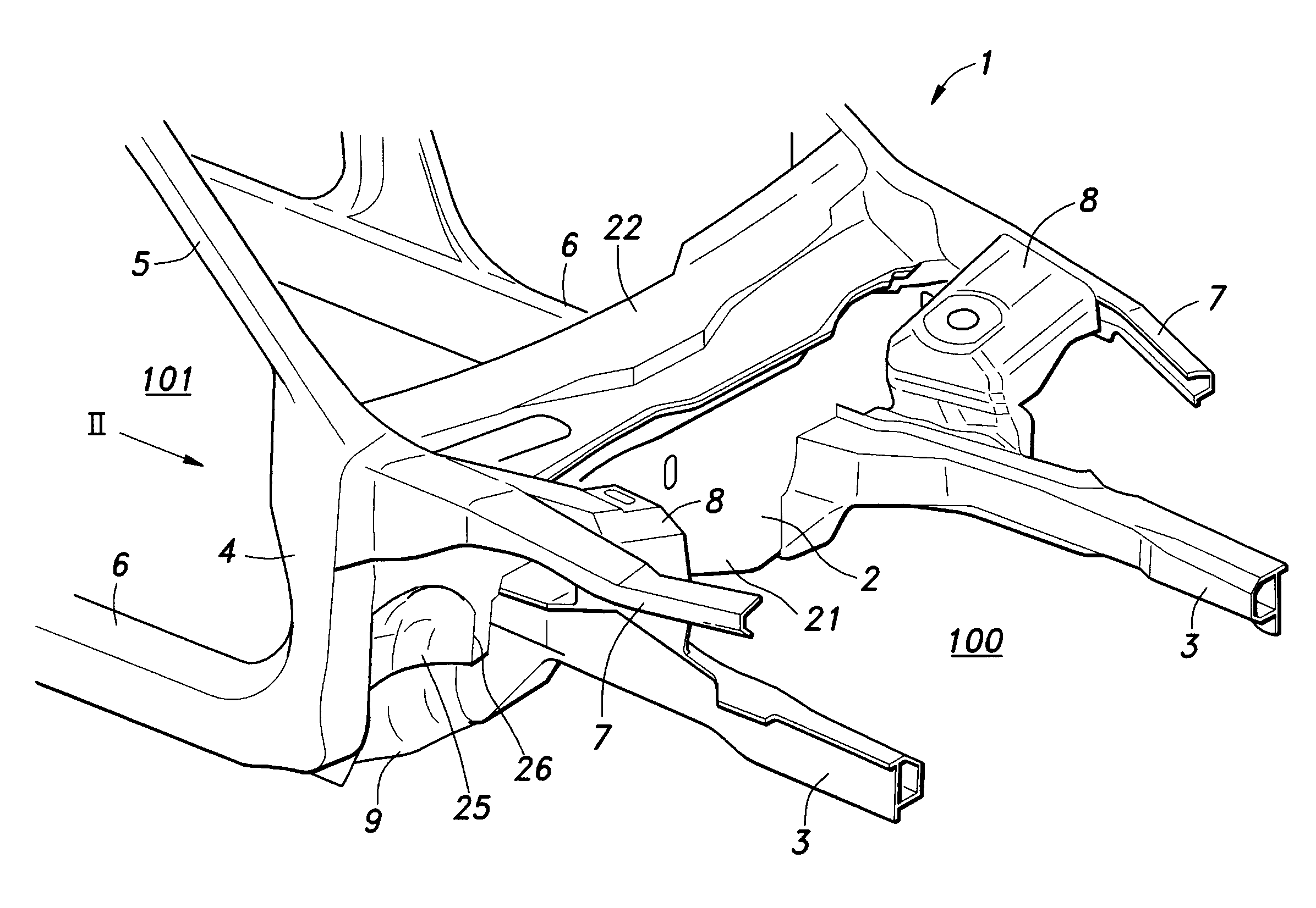 Automotive vehicle body structure