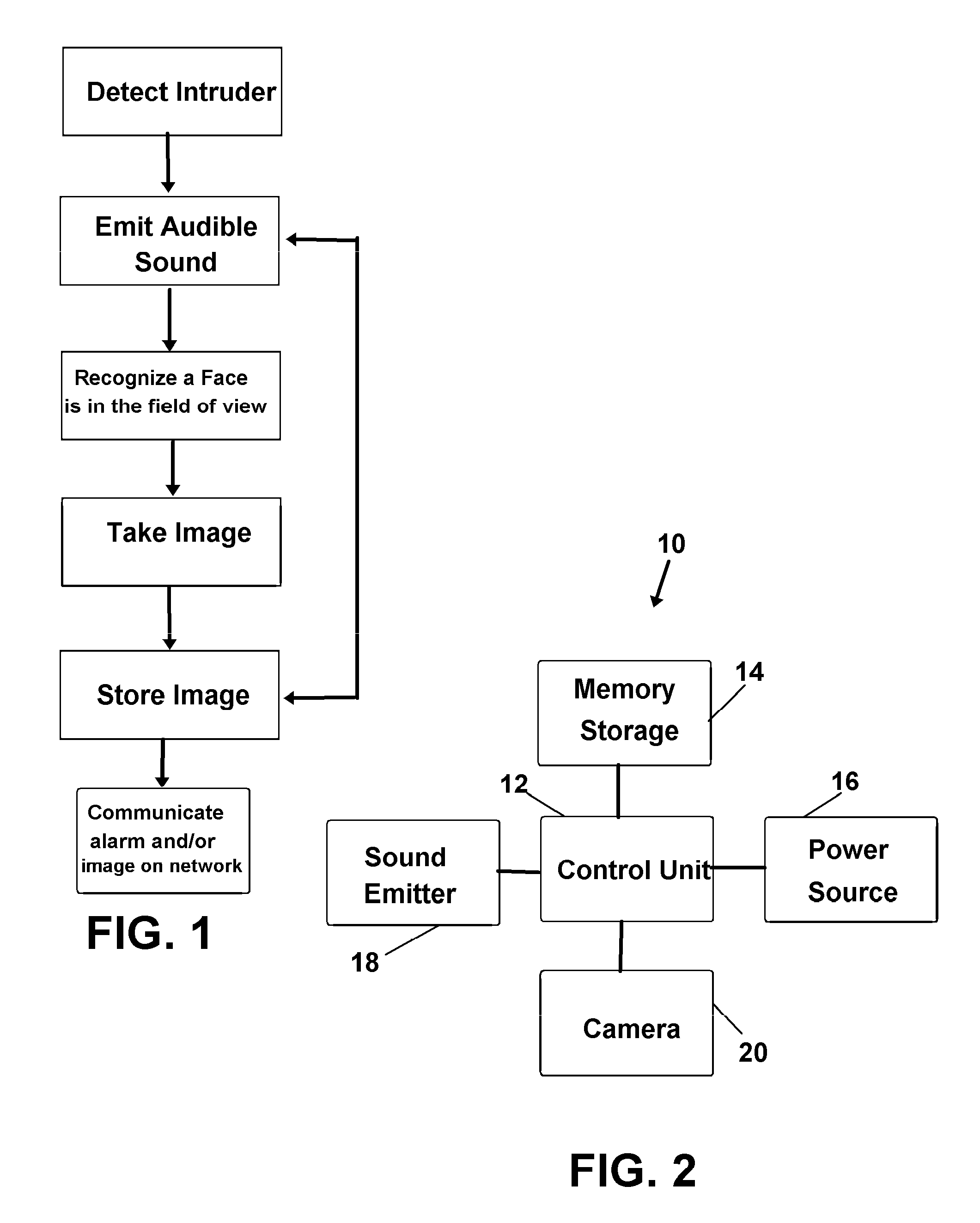 Intruder imaging and identification system