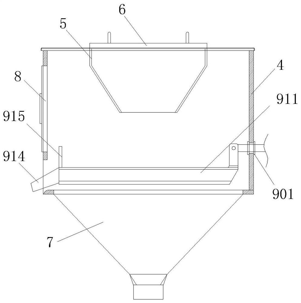 Sand screening box for municipal bridge construction