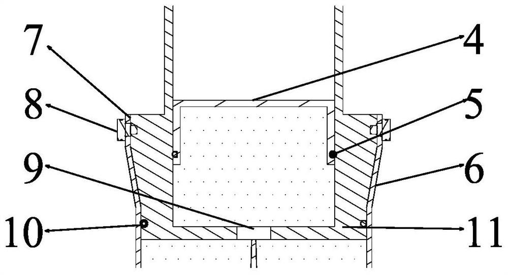 Oil-gas separation type variable oil hole combined crash-resistant buffer